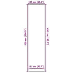 Vidaxl vidaXL Predpražnik antracit 115x500 cm