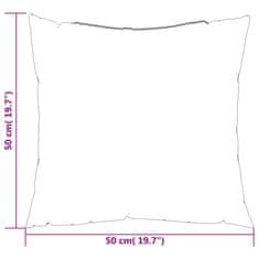 Vidaxl Blazine za kavč 4 kosi krem 50x50 cm blago