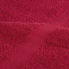 Vidaxl Premium brisače SOLUND 4 kos rdeča 100x200 cm 600 g/m2