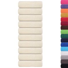 Vidaxl Brisače 10 kos krem 30x30 cm 360 gsm 100% bombaž