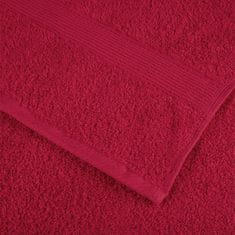 Vidaxl Premium brisače SOLUND 4 kos rdeča 80x200 cm 600 g/m2