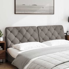 Vidaxl Vzglavna stranica taupe 180 cm blago