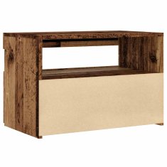 Vidaxl TV omarica z LED starinski les 60x35x40 cm inženirski les