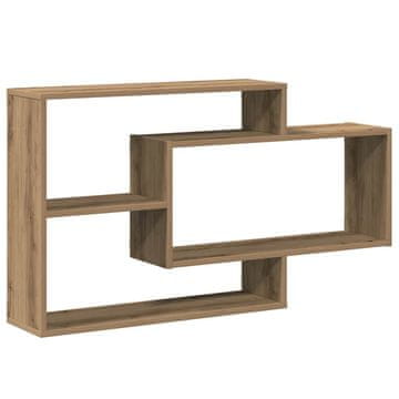Vidaxl Stenska polica artisan hrast 104x20x58,5 cm inž. les