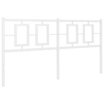 Vidaxl Kovinsko nadomestno vzglavje belo 150 cm