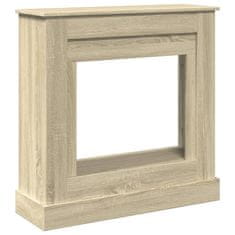 Vidaxl Okvir za kamin sonoma hrast 90x30x90 cm inženirski les
