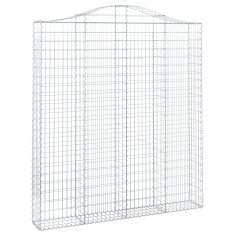 Vidaxl Obokane gabion košare 5 kosi 200x30x220/240 cm pocinkano železo