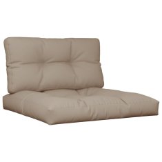 Vidaxl Blazine za palete 2 kosa taupe blago