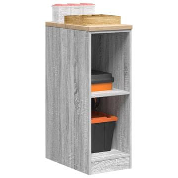 Vidaxl vidaXL Omara za shranjevanje v garaži sonoma siva 30x51x85 cm