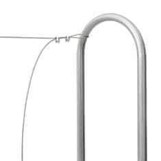 Vidaxl Stojalo za drva 100x25x150 cm Pocinkano jeklo