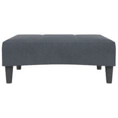 Vidaxl Stolček za noge temno siv 77x55x31 cm žamet