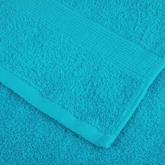 Vidaxl Premium brisače SOLUND 10 kos turkizna 50x100 cm 600 gsm