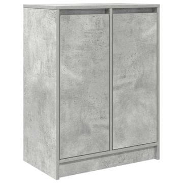Vidaxl Komoda betonsko siva 57x34x76 cm inženirski les