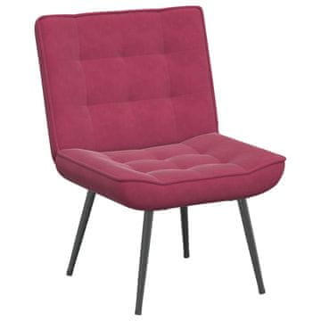 Vidaxl Relaksacijski stol Vino rdeča 64x74x84 cm žamet