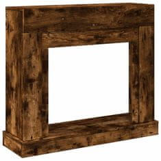 Vidaxl Okvir za kamin dimljeni hrast 100x30x87,5 cm inženirski les