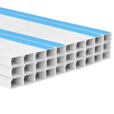 Vidaxl Kabelska cev samolepilna 100x40 mm 30 m PVC