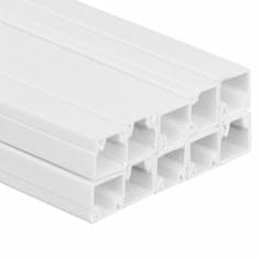 Vidaxl Kabelska cev 20x10 mm 10 m PVC