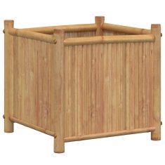 Vidaxl Cvetlično korito 40x40x40 cm bambus