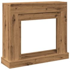 Vidaxl Okvir za kamin artisan hrast 100x30x87,5 cm inženirski les