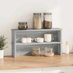 Vidaxl Kitchen Racks Stackable 2 pcs siva sonoma50x15x16 cm