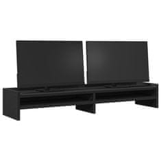 Vidaxl Stojalo za monitor črna 100x24x16 cm inženirski les