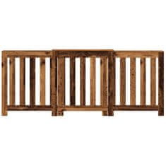 Vidaxl Pokrov za radiator starinski les 205x21,5x83,5cm inženirski les