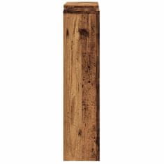Vidaxl Pokrov za radiator starinski les 205x21,5x83,5cm inženirski les