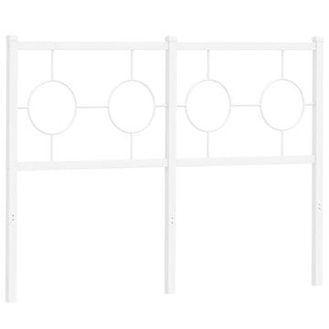 Vidaxl Kovinsko nadomestno vzglavje belo 120 cm