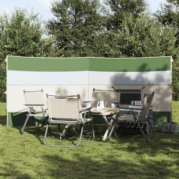 Vidaxl vidaXL Kamperska vetrovka zelena 340 x 130 cm vodoodporna