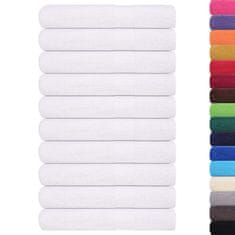 Vidaxl Brisače 25 kos bela 100x200 cm 360 g/m² 100% bombaž