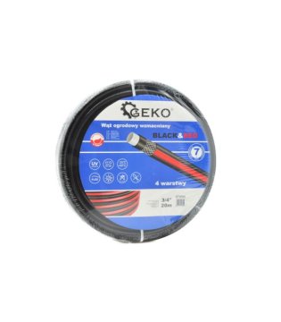 GEKO G73696 Armirana vrtna cev BLACK&RED 3/4" 30m