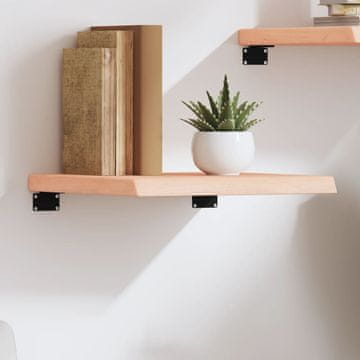 Vidaxl vidaXL Polica, 40x40x(2-4) cm, neobdelan masiven hrastov les