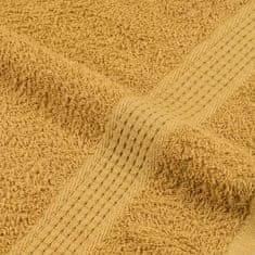 Vidaxl Brisače za savno 2 kos zlata 80x200 cm 360 g/m² 100% bombaž
