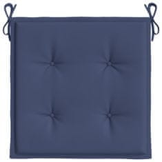 Vidaxl Blazine za kavč iz palet 2 kosa mornarsko modre 40x40x4 cm