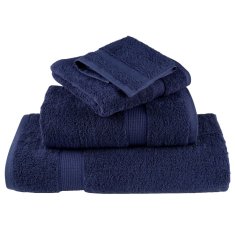 Vidaxl Premium kopalne brisače SOLUND 10 kos modra 100x150 cm 600 g/m2
