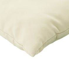 Vidaxl Blazine za kavč 4 kosi krem 60x60 cm blago