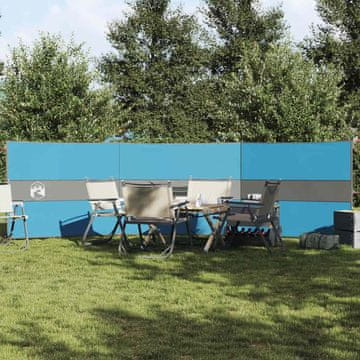 Vidaxl vidaXL Kamperska vetrovka modra 490 x 123 cm vodoodporna