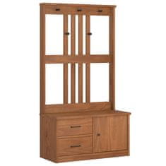 Vidaxl Drevo za dvorano SANDENS 87x40x159,5 cm masivni les bora