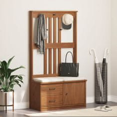Vidaxl Drevo za dvorano SANDENS 87x40x159,5 cm masivni les bora