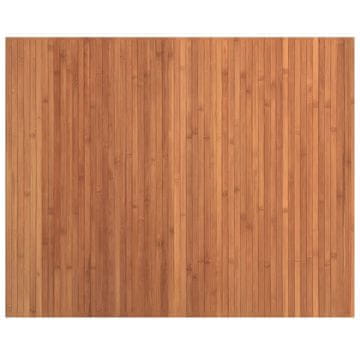 Vidaxl Preproga pravokotna rjava 80x100 cm bambus