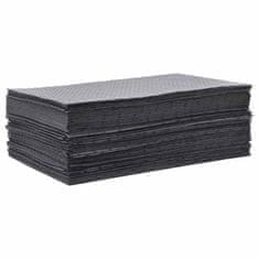 Vidaxl Vpojne blazinice za olje 100 kosov sive barve 40x50 cm