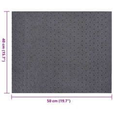 Vidaxl Vpojne blazinice za olje 100 kosov sive barve 40x50 cm