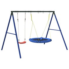 Vidaxl Zunanji komplet z gugalnico in gugalnico gnezdo