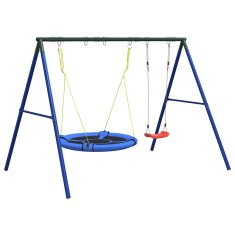 Vidaxl Zunanji komplet z gugalnico in gugalnico gnezdo