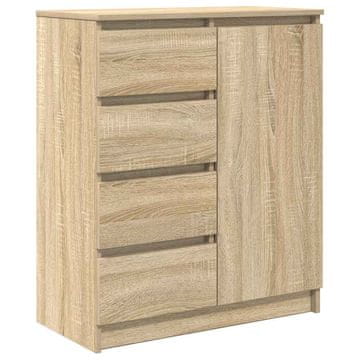 Vidaxl Komoda s predali sonoma hrast 71x35x84 cm inženirski les