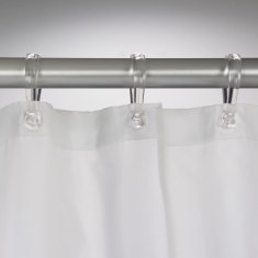 Vidaxl Zavesa za tuš Marrakech 180 cm srebrna