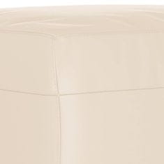Vidaxl Stolček za noge bež 70x55x41 cm tkanina iz mikrovlaken