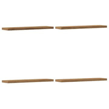Vidaxl Stenske police 4 kosi artisan hrast 40x10x1,5 cm inženirski les