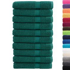 Vidaxl Premium brisače SOLUND 10 kos zelena 100x200 cm 600 g/m2