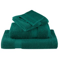 Vidaxl Premium brisače SOLUND 10 kos zelena 100x200 cm 600 g/m2